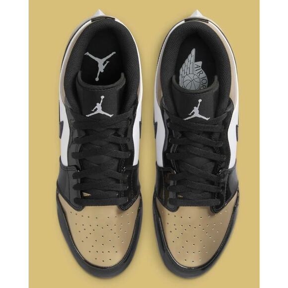 Air Jordan 1 Low Nike Gold Toe NFL Football Saints Team Cleats Mens Size 13 NEW main image 6